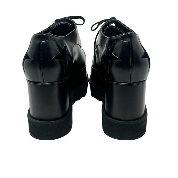 NWOT Stella McCartney Elyse Star Mega Platform Oxford Black Size 40.5 - Picture 4 of 9